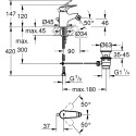 Смеситель Grohe BauFlow 23754000 для биде, хром