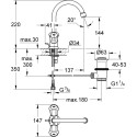 Смеситель Grohe Costa L 21375001 для раковины