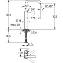Смеситель Grohe Essence New 32901DC1 для раковины, суперсталь