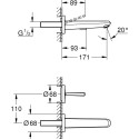 Смеситель Grohe Eurodisc joy 19968LS0 для раковины