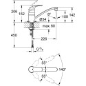 Смеситель Grohe Euroeco 32750000 для кухонной мойки