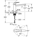 Смеситель Grohe Eurosmart 30463DC0 для кухонной мойки
