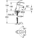 Смеситель Grohe Eurosmart New 33188002 для раковины