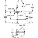 Смеситель Grohe Grandera 21107IG0 для раковины