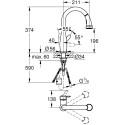 Смеситель Grohe Parkfield 30215DC1 для кухонной мойки