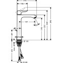Смеситель Hansgrohe Metris 31183000 для раковины