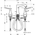 Смеситель Hansgrohe Metris Classic 31073000 для раковины