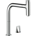 Смеситель Hansgrohe Metris Select M71 73804000 для кухонной мойки, хром