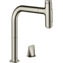 Смеситель Hansgrohe Metris Select M71 73819800 для кухонной мойки, сталь