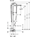 Смеситель Hansgrohe Metropol 32532000 напольный