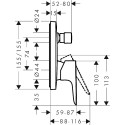 Смеситель Hansgrohe Talis E 71745340 для ванны с душем