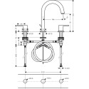 Смеситель Hansgrohe Vernis Shape 71563670 для раковины, черный