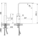 Смеситель IDDIS Bridge BRDSB00i05 для кухонной мойки