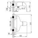 Смеситель IDDIS Leaf LEASB00I03WA для душа