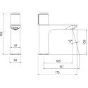 Смеситель IDDIS Slide SLIWTBTi01 для раковины, белый