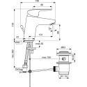 Смеситель Ideal Standard Ceraflex B1708AA для раковины
