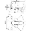 Смеситель Ideal Standard Vito B0412AA для ванны с душем
