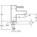 Смеситель Jacob Delafon Cuff E98298-CP для раковины