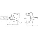 Смеситель Jacob Delafon Symbol E71680-CP для ванны с душем