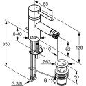 Смеситель Kludi Bozz 385330576 для биде