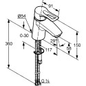 Смеситель Kludi MX 331260562 для раковины