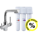Смеситель Lemark Comfort LM3061C для кухонной мойки с фильтром Аквафор Кристалл ECO H Pro