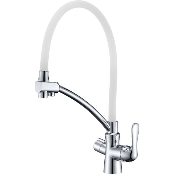 Смеситель Lemark Comfort LM3070C-White для кухонной мойки