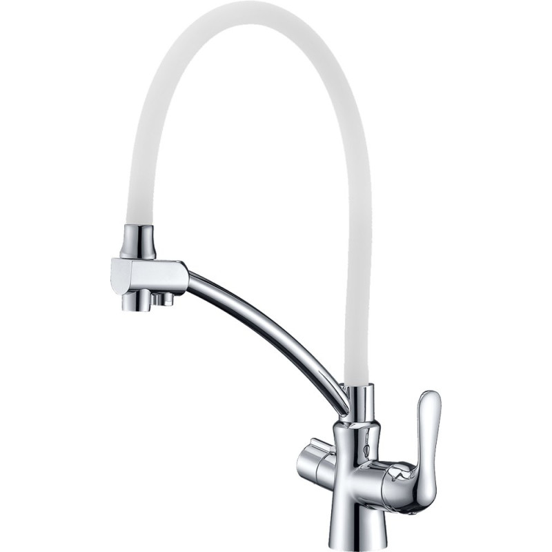 Смеситель Lemark Comfort LM3070C-White для кухонной мойки
