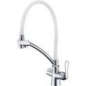 Смеситель Lemark Comfort LM3070C-White для кухонной мойки с фильтром Аквафор Кристалл ECO H Pro