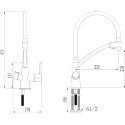 Смеситель Lemark Comfort LM3070C для кухонной мойки + дозатор