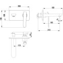 Смеситель Lemark Melange LM4926CW С ВНУТРЕННЕЙ ЧАСТЬЮ, для раковины