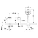 Смеситель Lemark Shift LM4345C на борт ванны