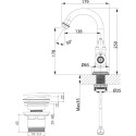 Смеситель Lemark Spark LM6707RG для раковины