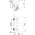 Смеситель Lemark plus Grace LM1503C для душа + душевая штанга
