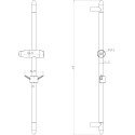 Смеситель Lemark plus Grace LM1503C для душа + душевая штанга