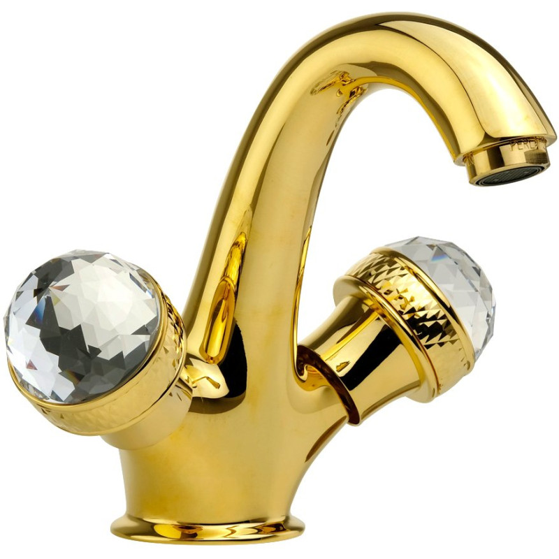 Смеситель Migliore Axo Swarovski ML.AXO-634F.DO для раковины, золото