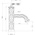 Смеситель Milacio Carletta MC.511.BR для раковины