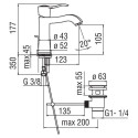 Смеситель Nobili Sofi SI98118/1CR для раковины