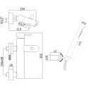 Смеситель Paffoni Light LIG023ST для ванны с душем, сталь