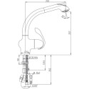 Смеситель Paini US USPA5668YKM для кухонной мойки