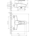 Смеситель Rossinka T T40-31 для ванны с душем