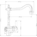 Смеситель Seaman Barcelone SSL-5077 Sun для кухонной мойки
