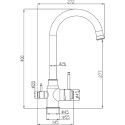 Смеситель Steel Hammer SH 763 SATIN для кухонной мойки