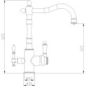 Смеситель Steel Hammer SH 812 Satin для кухонной мойки