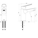 Смеситель Swedbe Ares 1910 для раковины