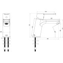 Смеситель Swedbe Kronos 2010 для раковины