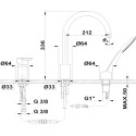 Смеситель TEKA Formentera 621520200 на борт ванны