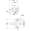 Смеситель TEKA Manacor 841221200 для ванны с душем