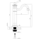 Смеситель Timo Adelia 6011/00F хром, для раковины