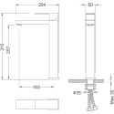Смеситель Timo Selene 3011/17F для раковины-чаши
